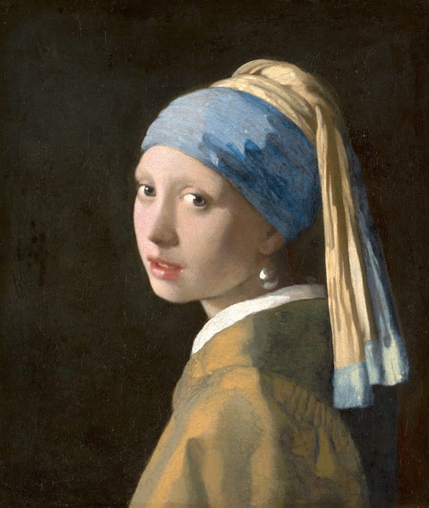 Tableau de Johannes Vermeer, nom du tableau : La Jeune Fille à la perle